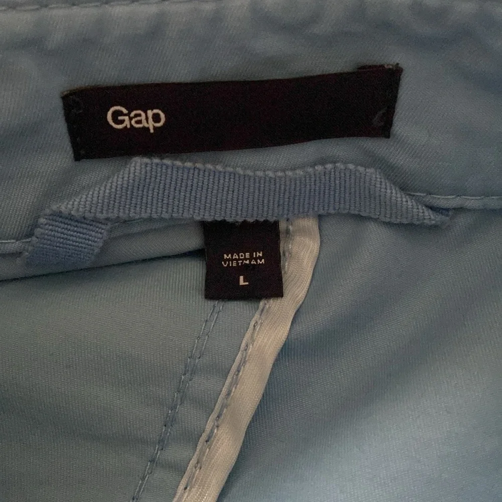 Gap Women’s Pastel Baby Blue Trench Coat Preppy Prep Casual